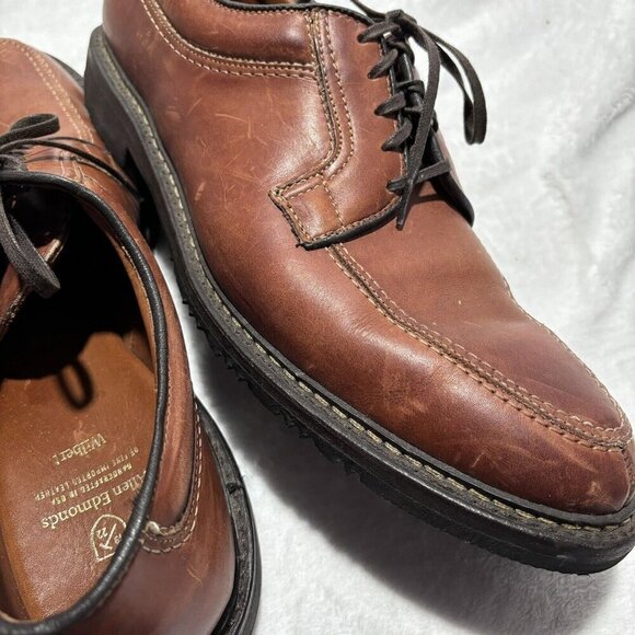 Allen Edmonds Mens Size 14 2R Brown Comfort Shoes Wilbert Oxfords 1951 45309 Dst - Picture 8 of 12